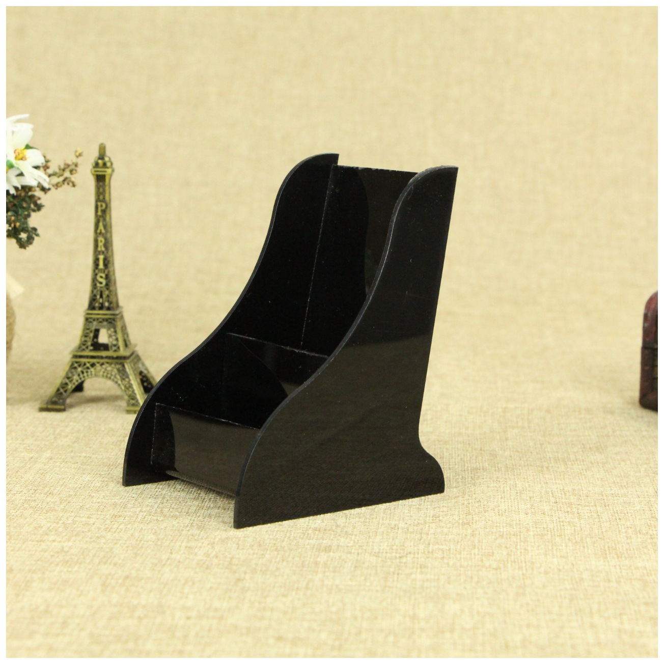 厂家加工亚克力手机支架底座通用塑料托盘亚克力大屏展示盒陈列架