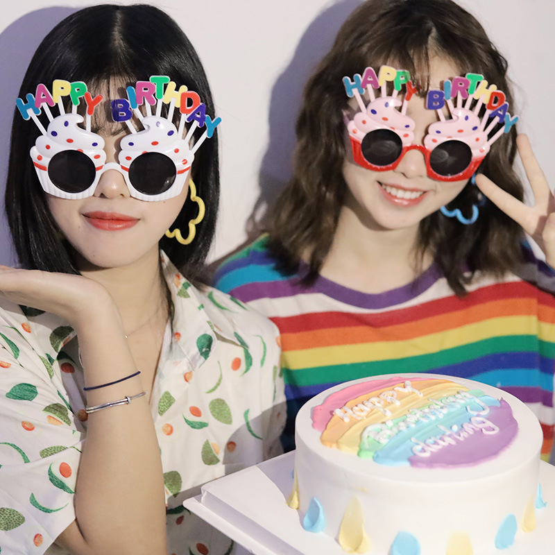 生日快乐眼镜