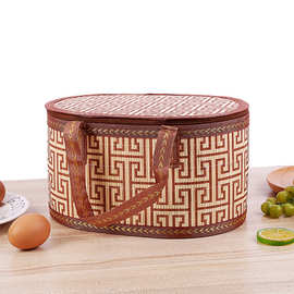 新款手提竹编篮 粽子手提包装礼盒篮子竹质工艺品批发收纳篮