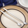 Coffee mixing stick stainless steel, cute dessert spoon, square head