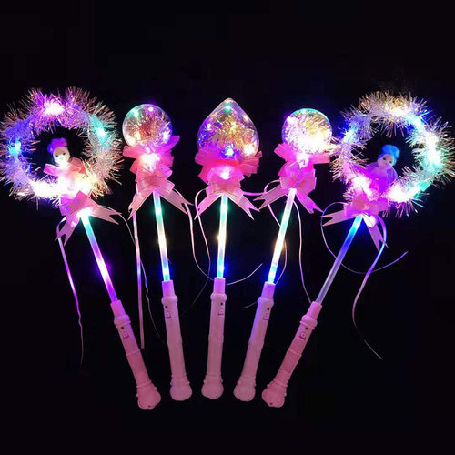 Street stall LED cartoon lantern starry sky lamp luminous portable wave ball transparent colorful flashing lantern toy