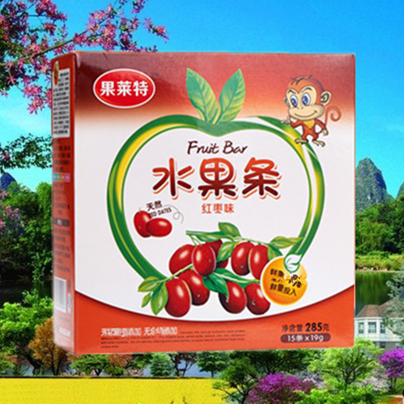 果莱特水果条儿童小食品鲜果条休闲零食红枣口味支持混批日期新鲜