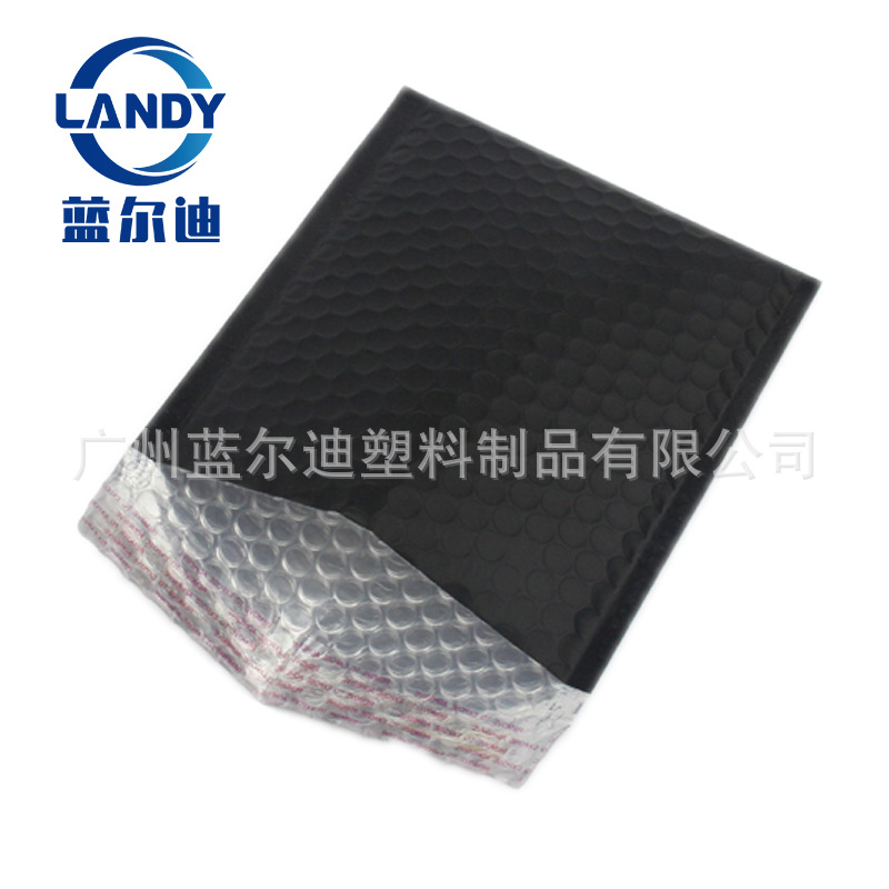 黑色镀铝膜气泡袋哑光复合气泡信封袋防水服装快递打包泡沫袋定做