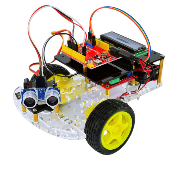 DIY ultrasonic remote control smart car kit for Arduino ultrasonic control