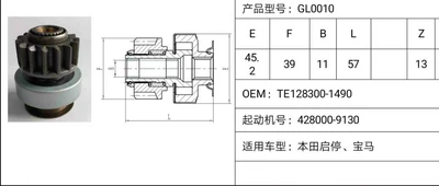 Automobile motor unidirectional device