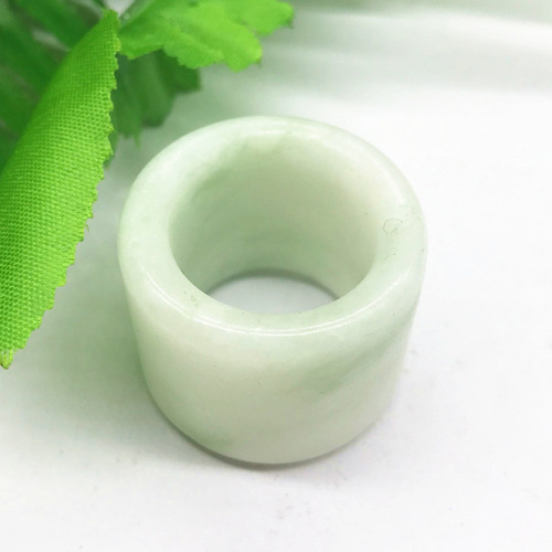 Wholesale Jade Ring Sticks with Floral Green Guizhou Jade Ring Bands, Blue Jade Ring Sticks for Men as Gift