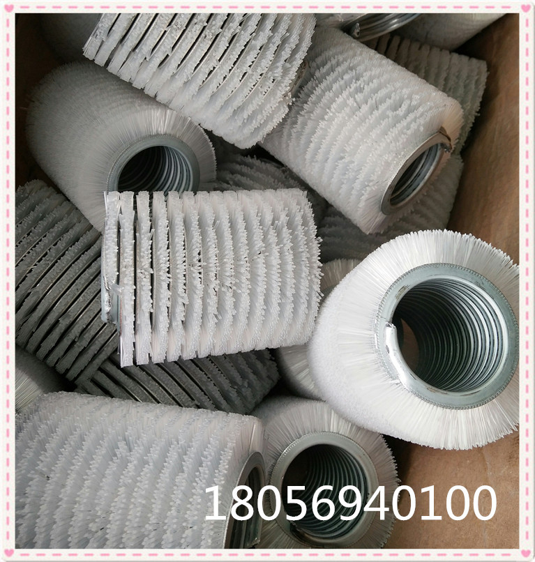 厂家供应定做内绕尼龙丝光磨料丝钢丝弹簧刷   弹簧刷毛刷辊