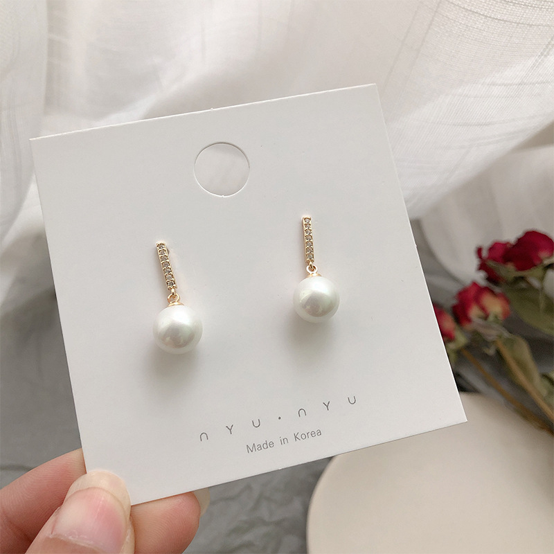 South Korea Dongdaemun Pearl Earrings S9...