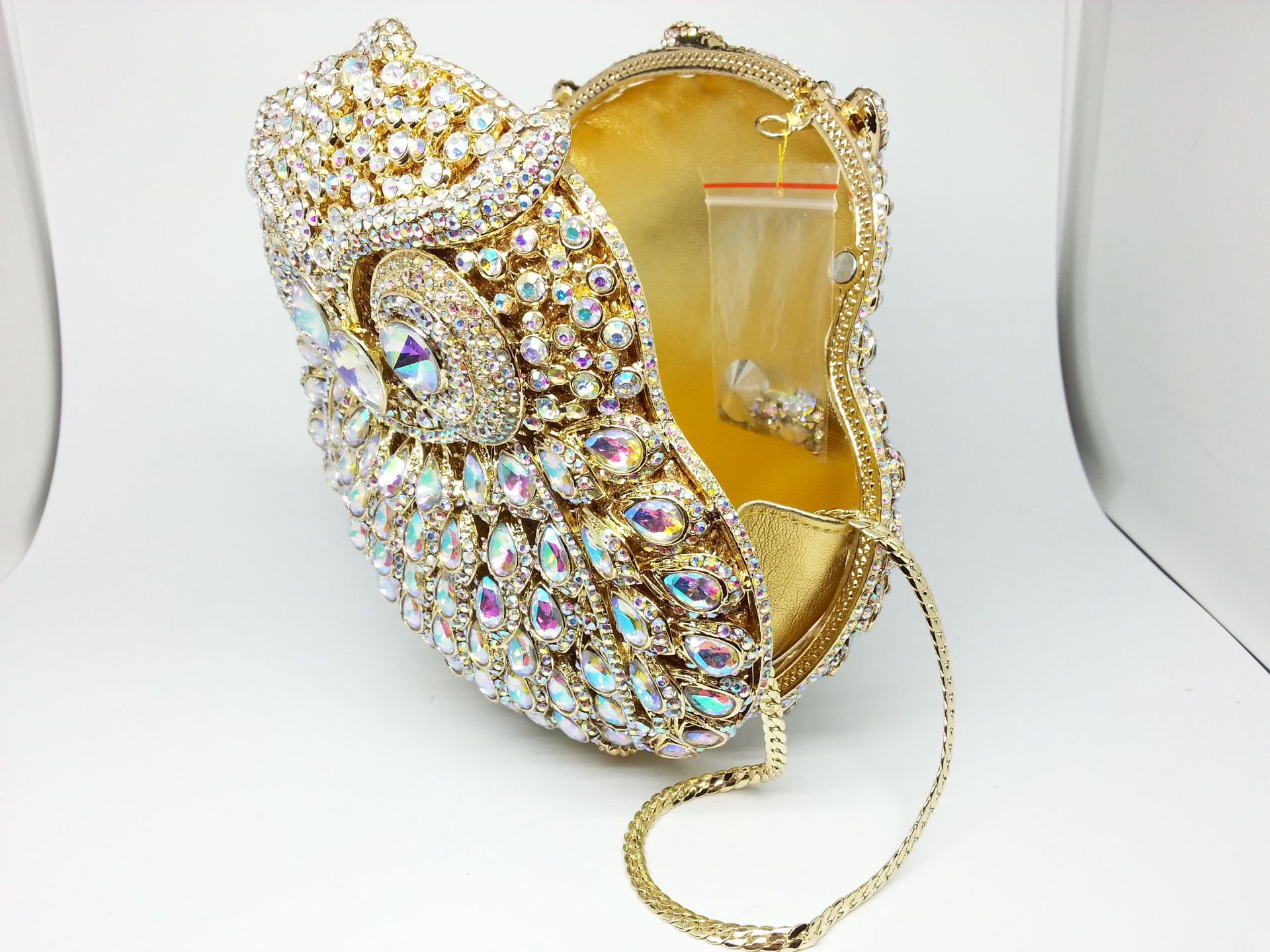 Fashion Women's Bag New Fashion Party Clutch Bag Animal Owl Dinner Bag Rhinestone Women Bag display picture 8