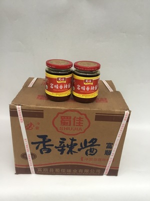 蜀佳富顺香辣酱322g.24瓶川菜烧烤拌菜拌面夹馍佐餐蘸料|ru