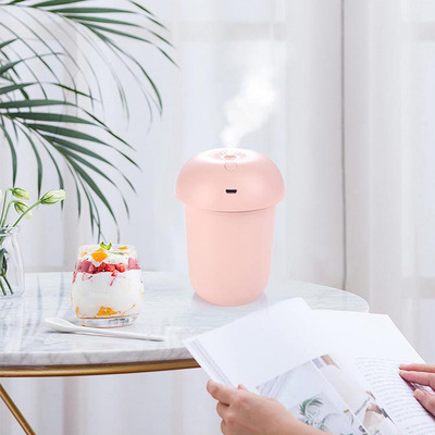 蘑菇灯加湿器家用静音大容量办公室孕妇空调usb香薰机夜灯促销|ru