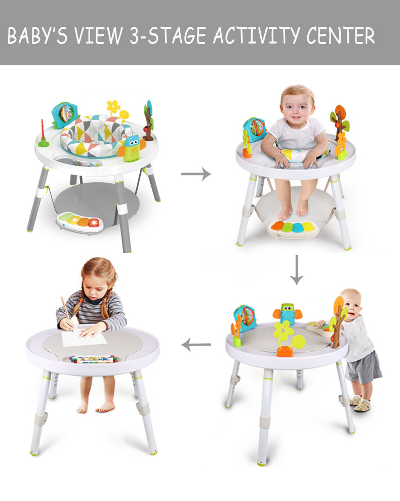 YAYAYA婴儿跳跳椅 婴儿活动桌多功能弹跳健身架男孩女孩详情图3