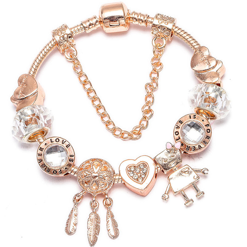 New Hot Sale European and American Style Jewelry Diy Little Bella Charm Dreamcatcher Bracelet Exquisite Ladies Jewelry Batch