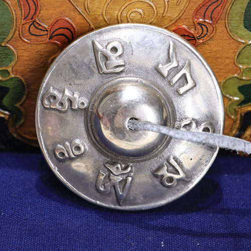 Nepal Dingxia cross-border percussion instruments wholesale ring copper bell bell white copper bell smooth eight treasures