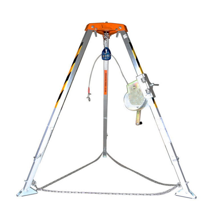 供应救援三角架 矿井工程作业 铝合金起重三角支架