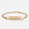 Golden black bracelet heart-shaped stainless steel, Amazon, Aliexpress, ebay