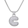 Fashionable zirconium with letters, pendant, European style, English letters, micro incrustation, factory direct supply