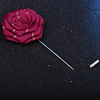 Three dimensional brooch contains rose, cloth handmade, hair band, mountain tea, South Korea, new collection, flowered