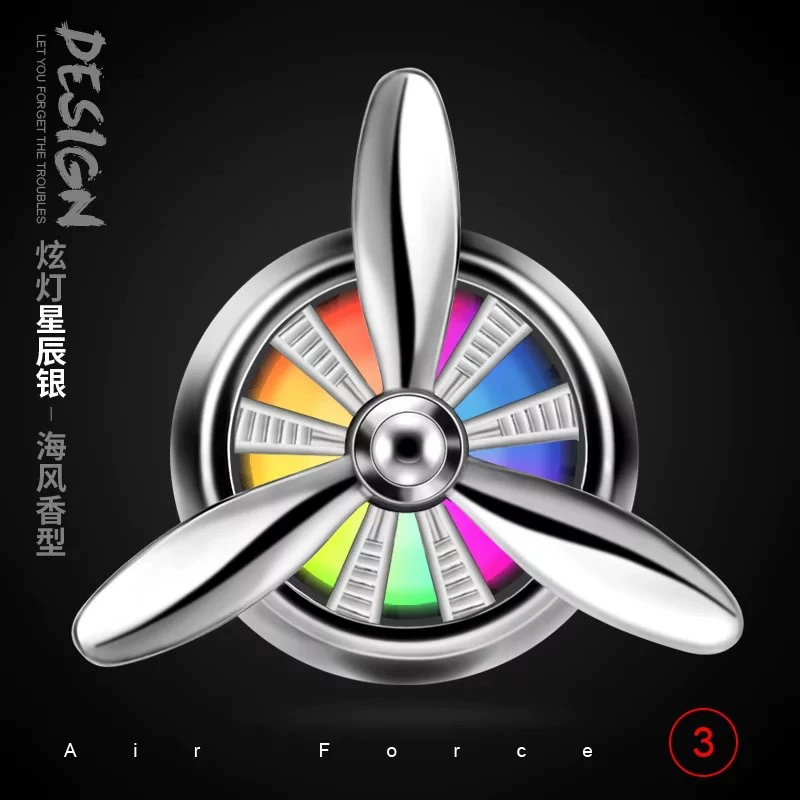 Автомобильные духи Кондиционер Выход воздуха Ароматерапия Креативные продукты Новый Металл ВВС № 2 № 3 Автомобильные украшения