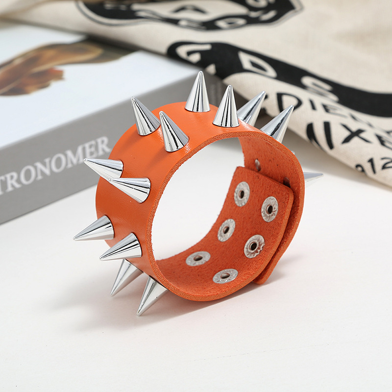 Exaggerated Menu0027s Faux Leather Bracelet Punk Bracelet Jewellery