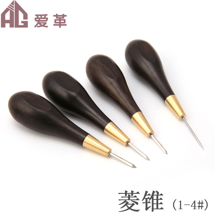 Hecho a mano de cuero DIY sándalo cono de diamante sándalo púrpura cono de diamante cono de cuero cono de diamante cono de corte de diamante