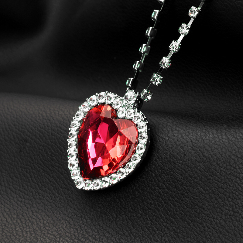 New fashion love gemstone necklace wholesale