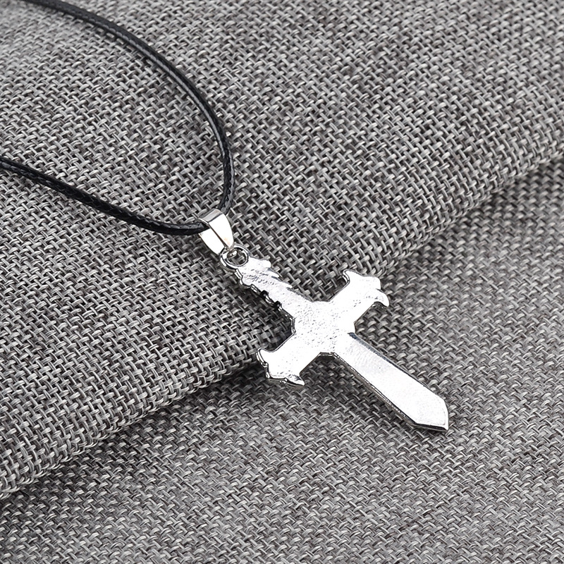 New Fashion Cross Gemstone Necklace Clavicle Chain Wholesale display picture 4