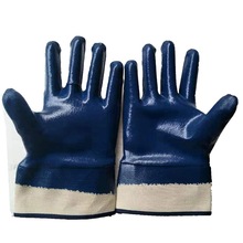 夏季全挂丁腈手套耐磨防护浸胶劳保手套橡胶工业手套加工定制