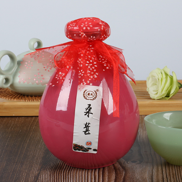 桑葚酒农家自酿原汁发酵低度黄氏果酒批发12度女士甜酒500ml新品
