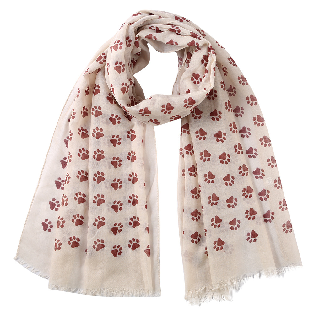 Dog Paw Print Scarf 5