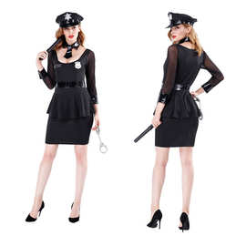 分码欧美警察装新款万圣节演出制服角色扮演舞会派对女警cosplay