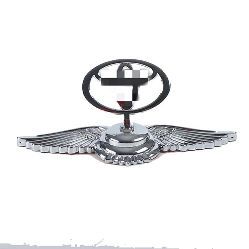 Car emblem, metal car badge, personalized car sticker, standing emblem, suitable for Toyota logo, car modification exterior decoration