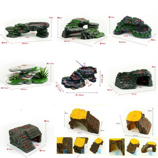 Turtle Drying Table Size Climbing Table Brazilian Crocodile Turtle Drying Back Table Floating Table Floating Island Pet Climbing Hide House Fish Tank Landscape