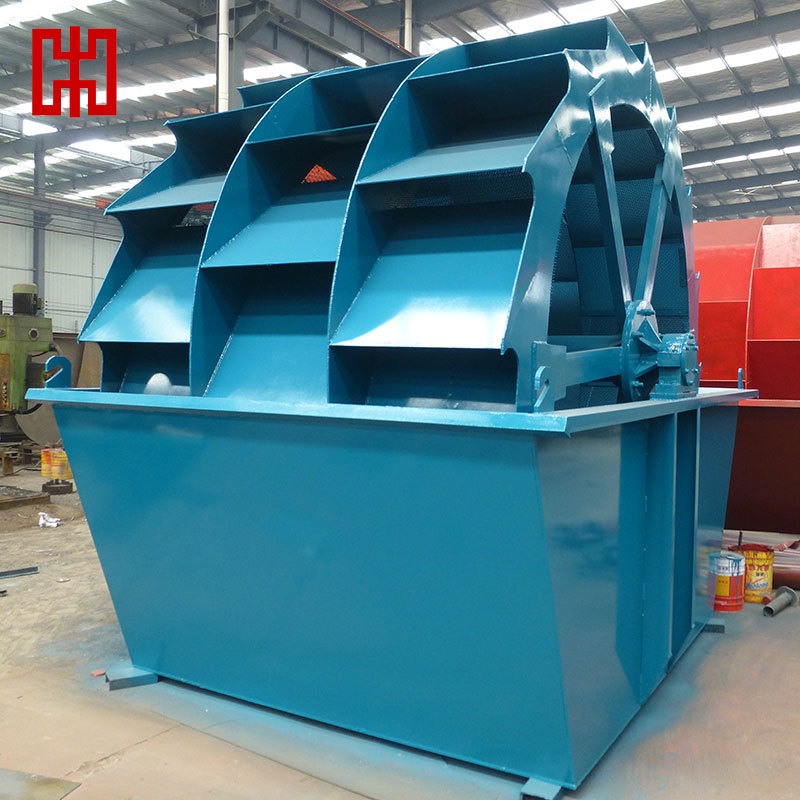 3米轮斗洗砂机 大型三轮式洗沙机 三斗式砂石清洗机洗的干净