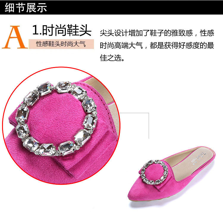 Dép sandal nữ bít mũi đế mềm đính đá — A1-3 Màu mơ, A1-6 màu hồng, Màu trắng A1-3, Màu tím A1-6 chi tiết 29