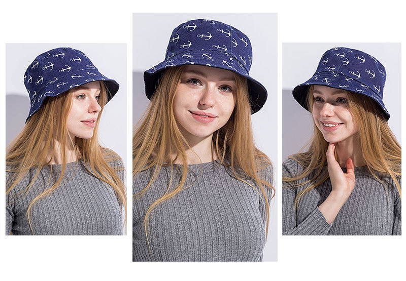 Cappello a pescatore donna leopardo con ricamo ananas_voghion.com