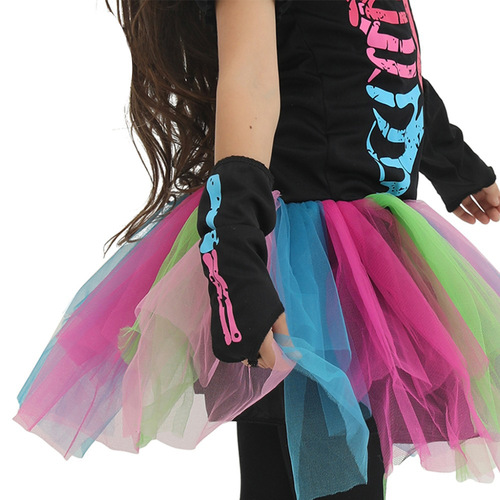 Halloween cosplay masquerade zombie costumes Halloween costumes for children rainbow skull skeleton ghost costumes