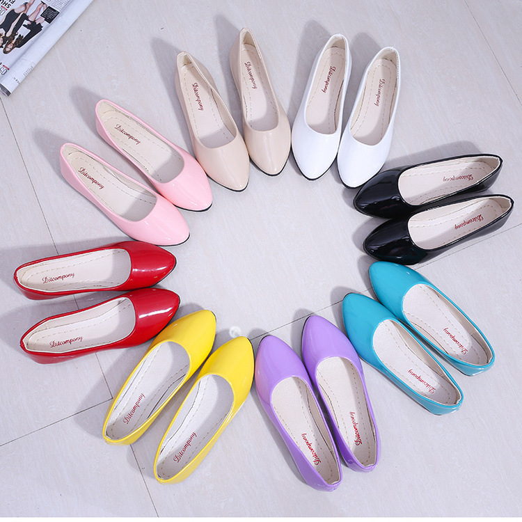 Work shoes women's candy color spring an...