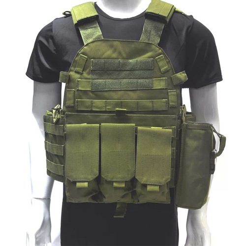 Outdoor protective combination training vest multi-functional MOLLE expansion outdoor adventure protection set 6094 vest
