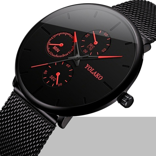 wish fashionable temperament ultra-thin mesh belt men's watch high-end business quartz watch wholesale