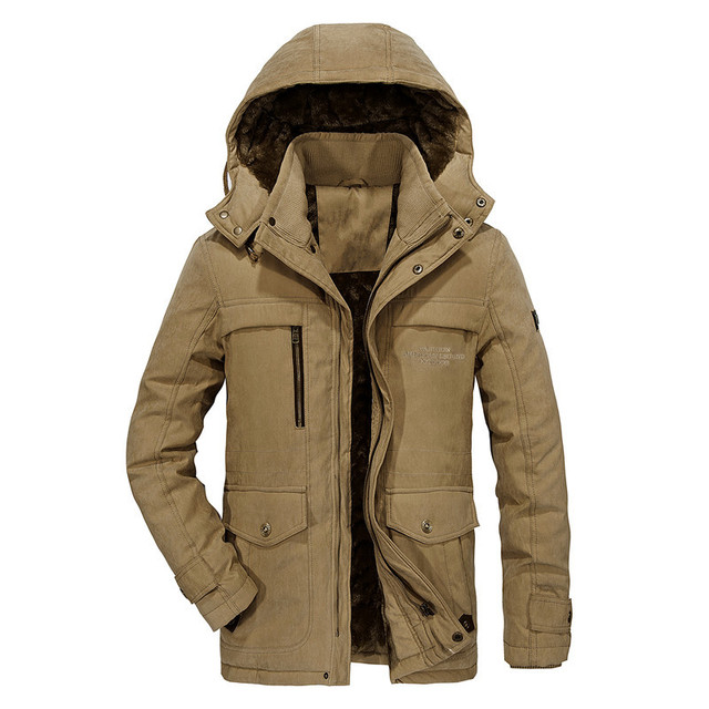 Hooded Plush men’s large coat