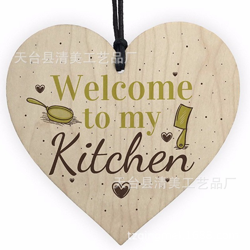 40 estilos nuevo 100mm amor madera chip colgante 1 Pack