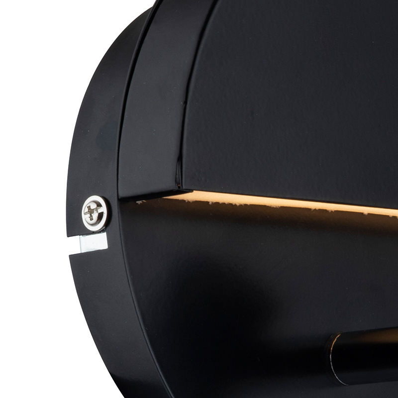 LED壁灯黑色射灯简约卧室客厅背景墙创意走廊过道酒店床头灯