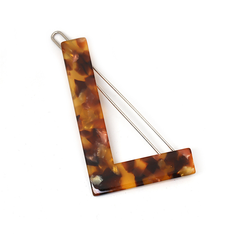 Simple Leopard Letter Hairpin Hair Clip Top Clip display picture 8