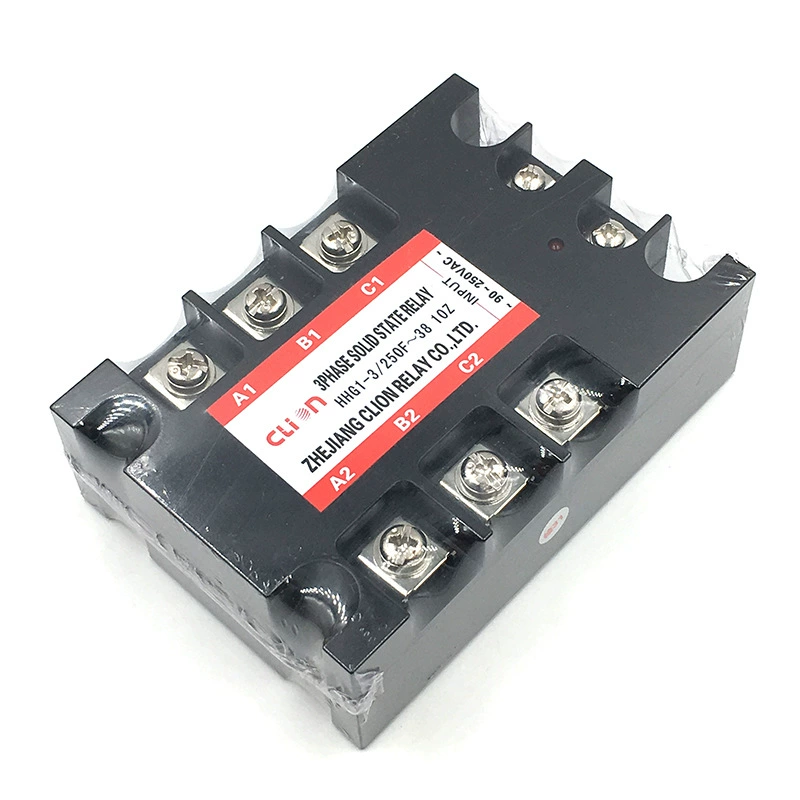 Высококачественный твердотельный реле трехфазное CLION Xinda HHG1-3/250F-38 10Z TSR-10AA