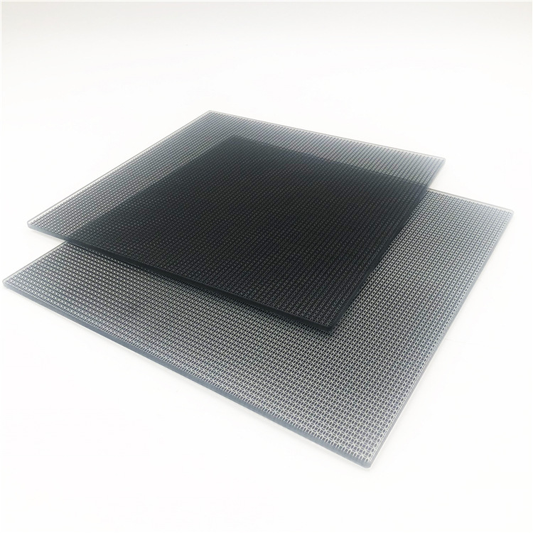 3D打印机配件晶格玻璃 热床玻璃平台钢化丝印晶格玻璃热床310*310