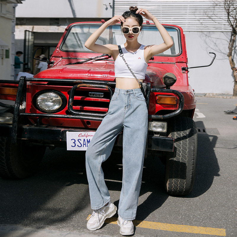 Pantalon léger femme en cow-boy - Ref 3430169 Image 1