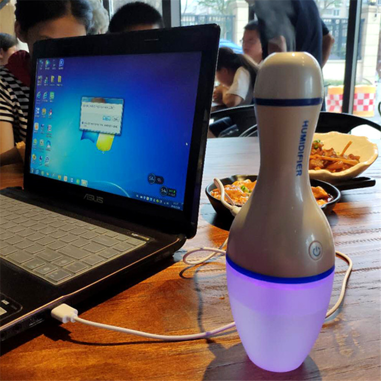 (2개) 크리 에이 티브 볼링 가습기 휴대용 USB 자동차 가습기 데스크탑 미니 화려한 가습기