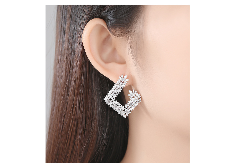 Creative Geometric Ladies Banquet Earrings display picture 5