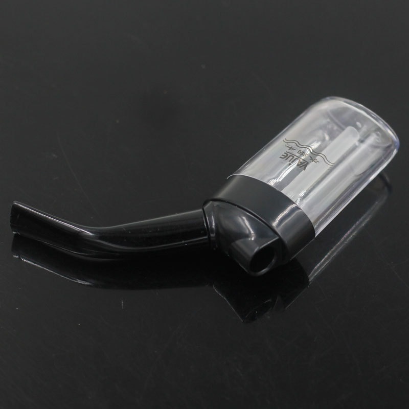 JY-101塑料水烟壶 循环过滤扁底塑料烟斗 迷你